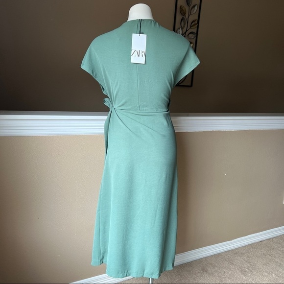 ZARA BELTED WRAP DRESS | 0264/744 | - Picture 2 of 5